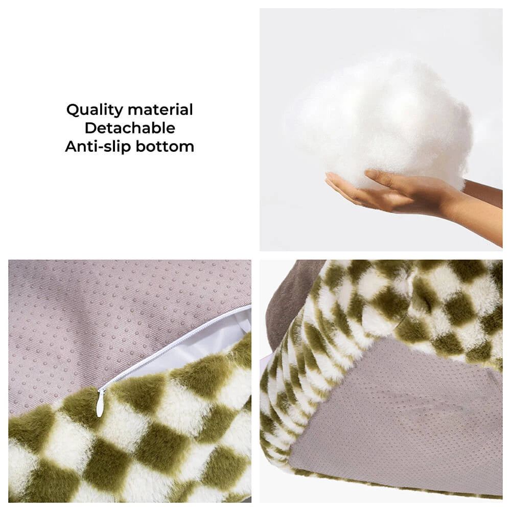 Fur Summertime Pet Cat Nest Sofa Modern Puppy Small Animal Kitten Dog Bed Couch Cushion Bedding Indoor Kennel House