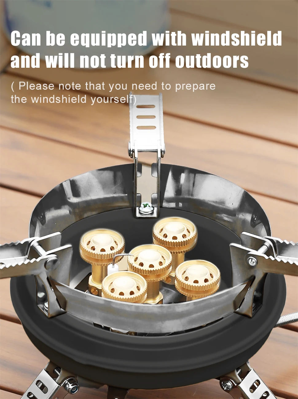 NEW Arrivals BRS-201A Portable Travel Camping Beach BBQ Gas Stove 16000W High Pressured Propane Butane Gas Burner Outdoor Emergency Stove with Piezo Ignition