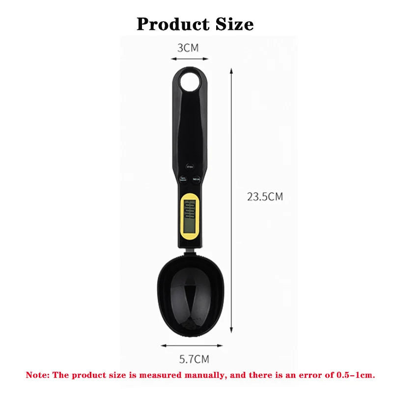 NEW Arrivals Electronic Kitchen Scale 500g 0.1g LCD Digital Measuring Food Flour Digital Spoon Scale Mini Kitchen Tool for Milk Coffee Scale Pets Measuring Food Scale