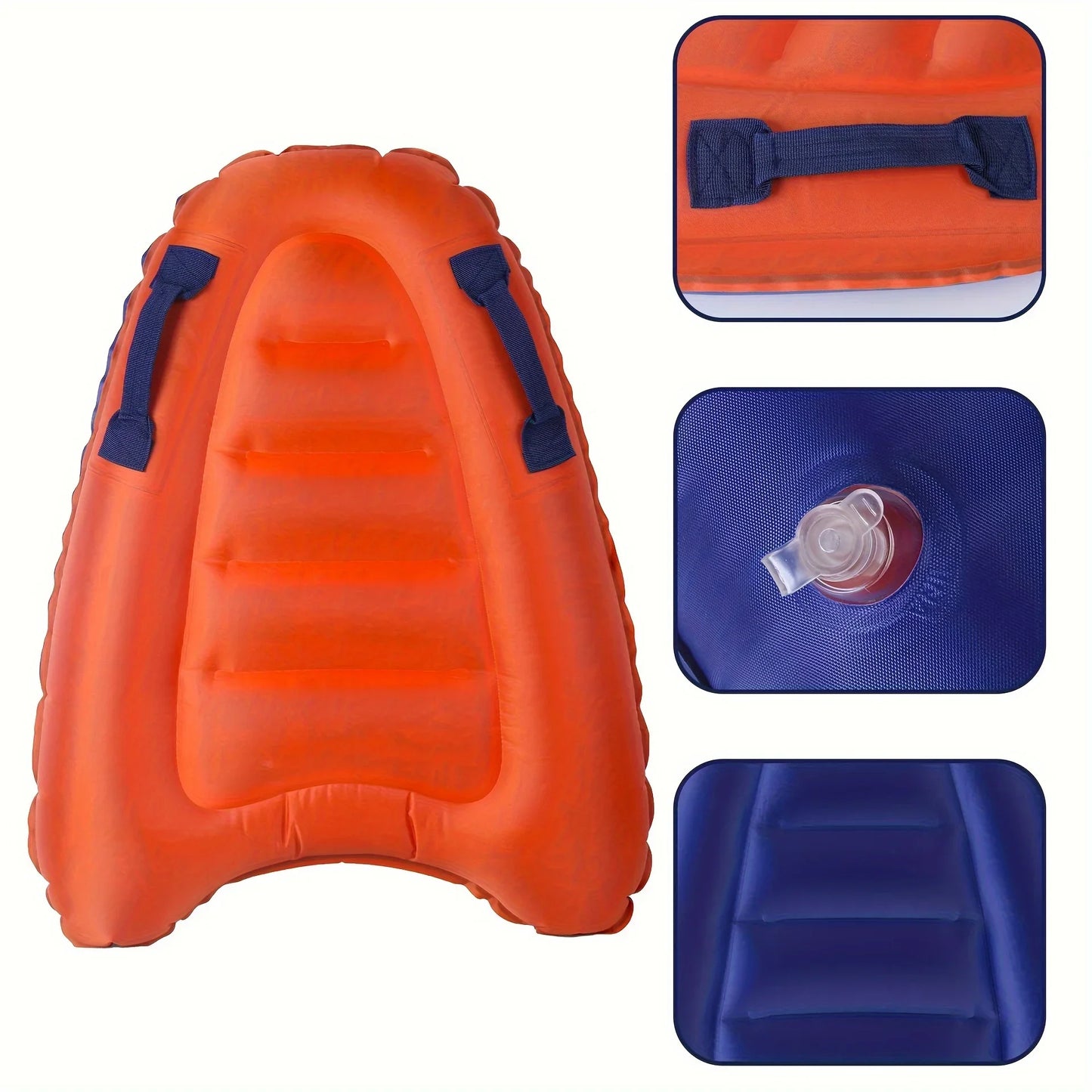 NEW Arrivals Inflatable Surfboard with Handle, Floating Swimming Board, Light and Portable, Suitable Surf Training Board Summer Beach Surfing Accessories Swimming Supplies
