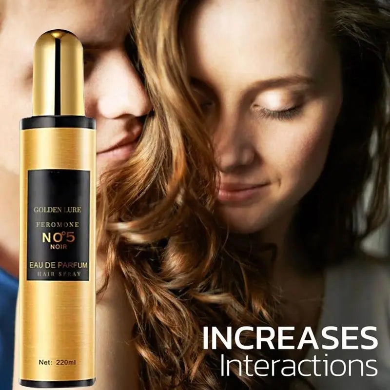 220ml Golden Lure Pheromone Hair Oil Care Essential Smooth Hair Care Essence Leave-in Hair Perfume Spray Long Lasting Fragrance