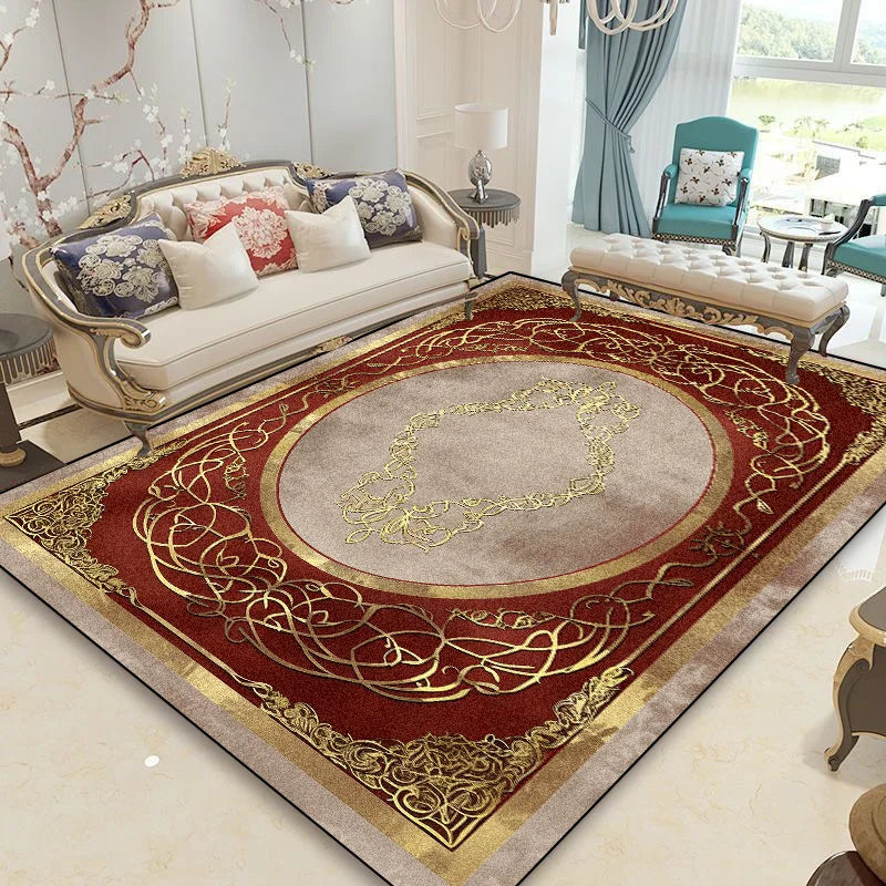 NEW Arrivals 13 Patterns 2Mx4M Luxury Retro Persian Carpet Living Room Large Area Decoration Sofa Area European Style Rugs for Bedroom Cloakroom Non-Slip Floor Carpets