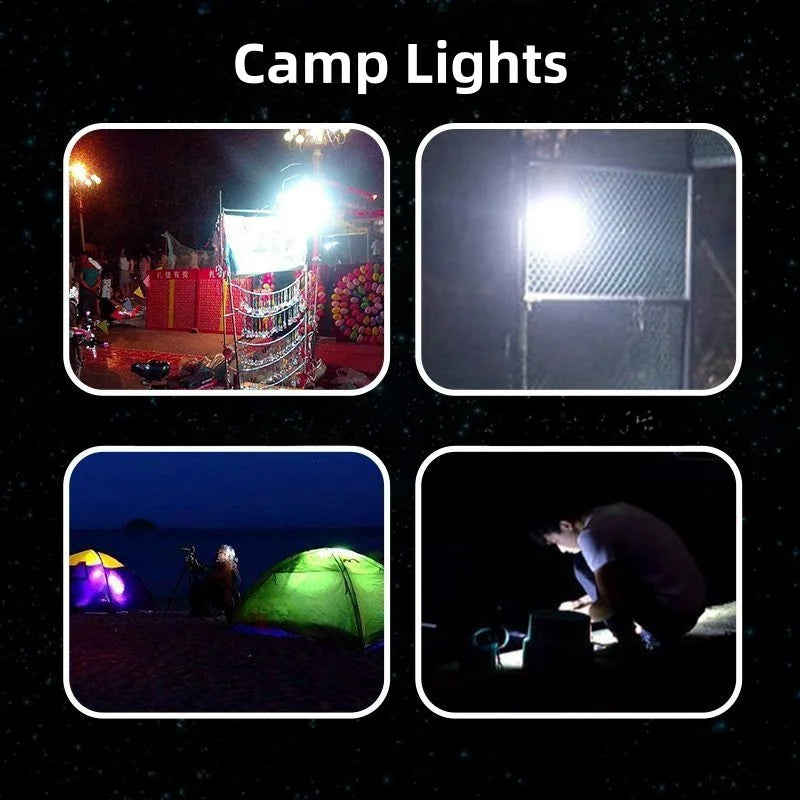 NEW Arrivals 2-8PCS Set Rechargeable LED Indoor Outdoor Emergency Hookup Portable Lights with Battery Flashing Lights Barbecue Tent Camping Lights