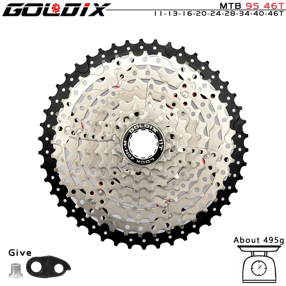NEW MTB Cassette K7 8/9/10/11/12 Speed 36/40/42/46/50/52T SUNSHINE Bicycle Freewheel Bicycle Sprocket for Shimano/SRAM Bicycle Accessories Sports Supplies