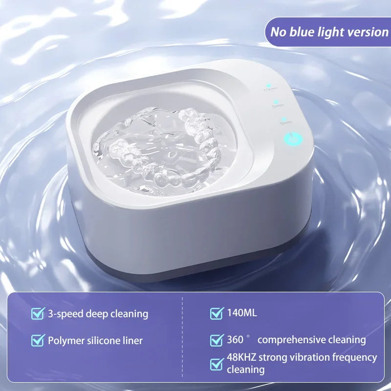 Xiaomi 50khz UV Cleaning Machine Orthodontic Invisible Braces Jewelry Three Gears High Frequency Powerful Ultrasonic Cleaner