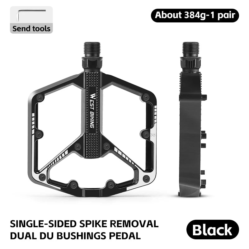 NEW Bicycle Pedals Sealed DU Bearing Nonslip Pedal Mountain Road Bike Cycling Alloy MTB Pedal Bicycle Accessories