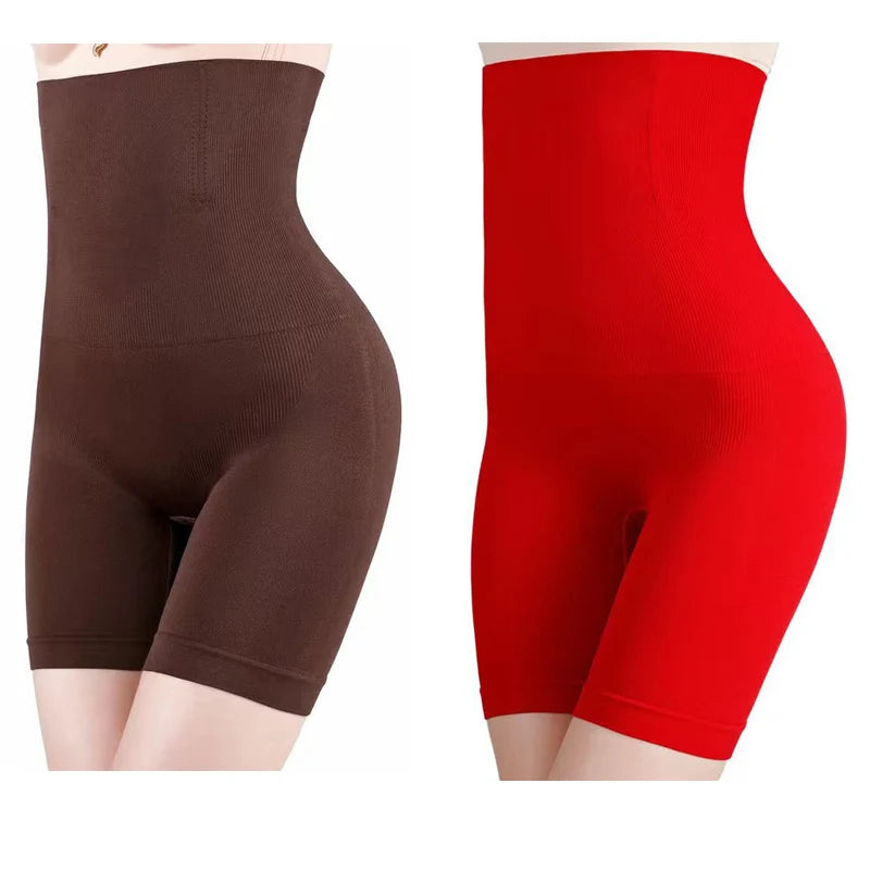 NEW Arrivals 2PCS Set S(50KG) -6XL (135KG) Plus Size Women Belly Shaping Brief High Waist Lifting Hip Pants Slimming Panties Postpartum Shaper Underwear Safety Panty