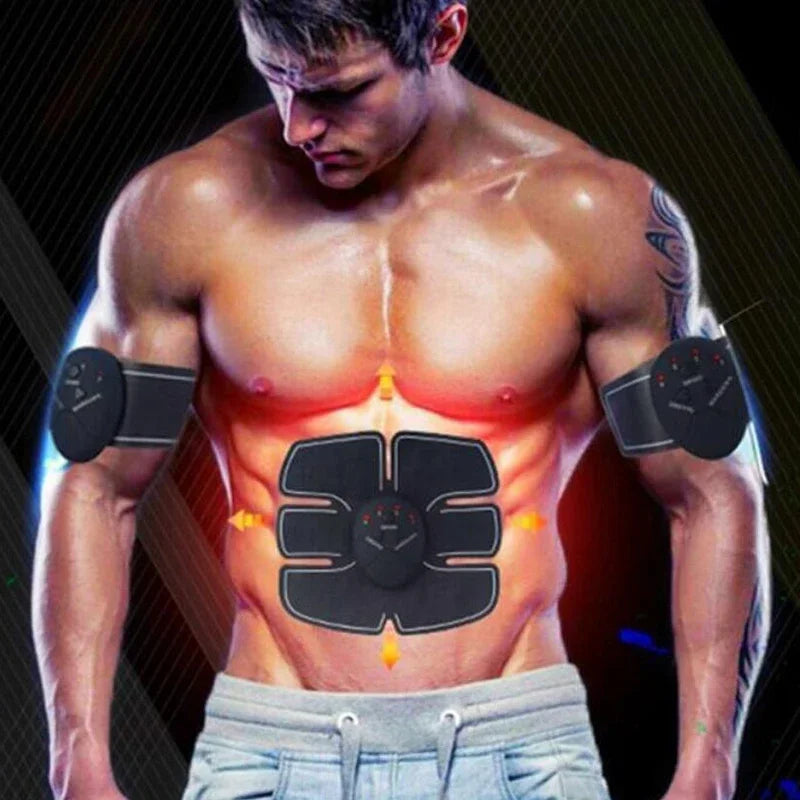 NEW Arrivals EMS Smart Wireless Muscle Stimulator Trainer Fitness Portable Abdominal Electric Abdominal Patch Trainer Stickers Body Massager Sports Supplies