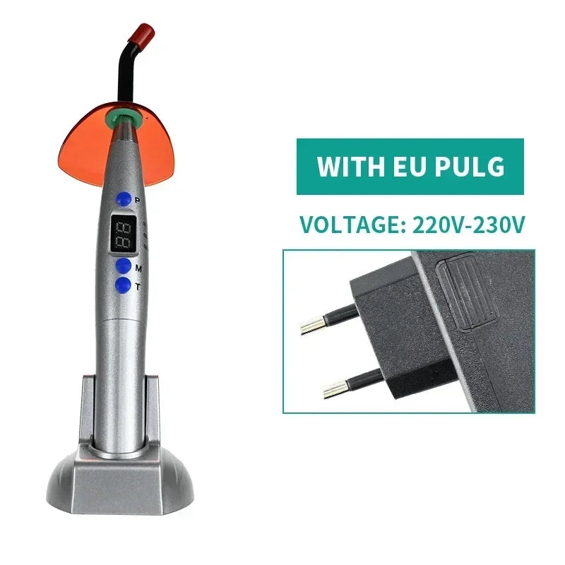 NEW Arrivals Dental Wireless Curing Light Resin Solidification 5W≥1200mw/c㎡ 440-480nm Wavelength Curing Machine With LED Screen Teeth Mouth Hygiene Tools Health Care Supplies