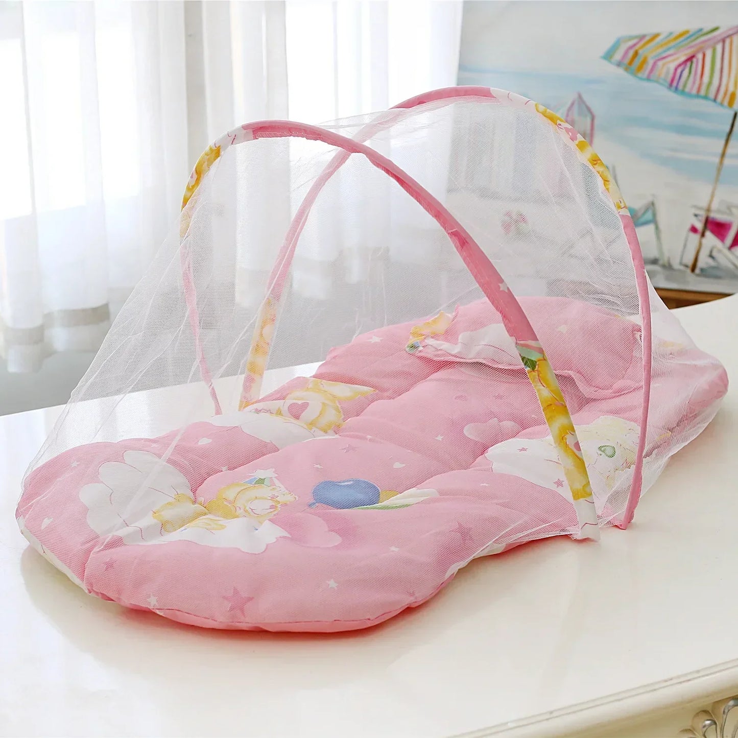 NEW Arrivals 0-3Years 6 Colors Portable Foldable Baby Netting Newborn Sleep Bed Travel Baby Mosquito Nets Travel Bed Netting Play Tent Children Mosquito Insects Flies Protection Net
