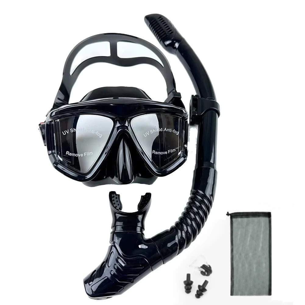 NEW Arrivals 8 Colors Professional Scuba Diving Mask Snorkeling Suit Adult Silicone Skirt Anti-Fog Goggles Swimming Water Pool Beach Diving Accessories Sports Supplies