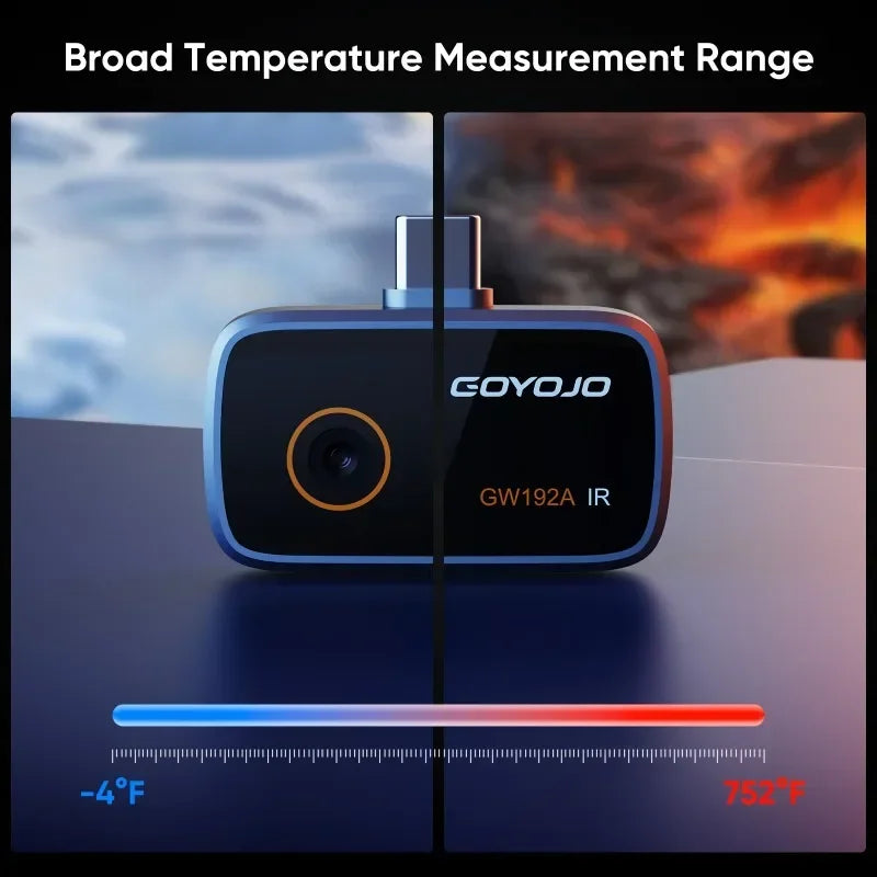 GW192A New Thermal Imaging Camera for iPhone & Android Phone Infrared Thermal Imager Inspection Repair Thermographic Camera Electronic Supplies