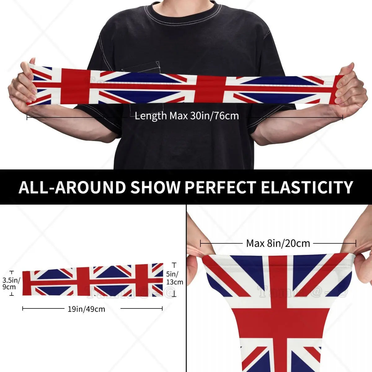 NEW Custom Union Jack Flag Of The UK Sun UV Protection Arm Sleeves Men Women Athletic Sports Tattoo Cover Up for Cycling Outdoor Running Sports Supplies