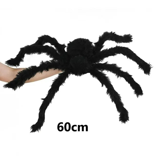 NEW 30-200CM Halloween Big Plush Spider Halloween Decoration Party Props Outdoor Big Spider Decoration Chamber Trick A Prank Big Spider