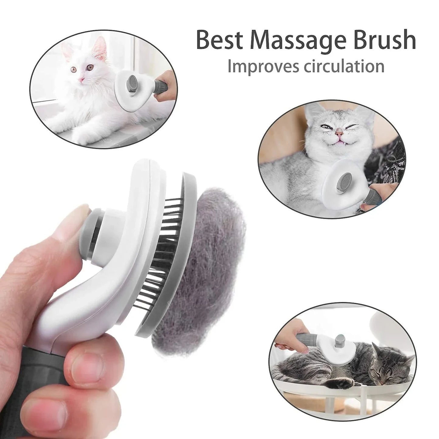 NEW Arrivals Pet Dog Brush Cat Comb Self Cleaning Pet Hair Remover Brush For Dogs Cats Grooming Tools Pets Dermating Comb Dogs Accessories