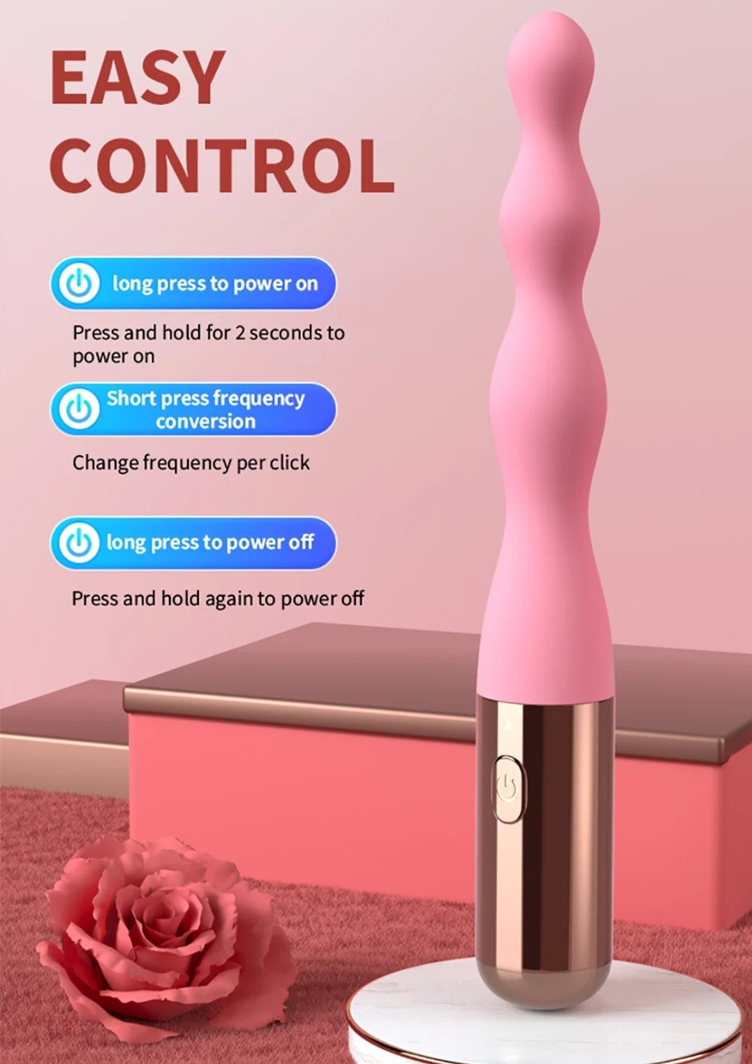 10 Frequency Silicone Backyard Bead vibrating Butt Plug G spot female masturbation vibrator Adults Products Sex Toys For Women