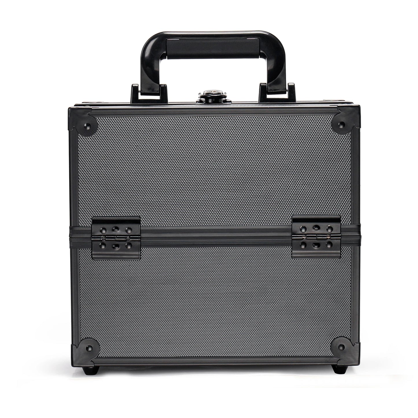 NEW Arrivals Professional Aluminum Alloy Make-Up Train Case Jewelry Box Organizer, Large Capacity, Outdoor Travel Cosmetic Case With Handle Women Cosmetic Accessories