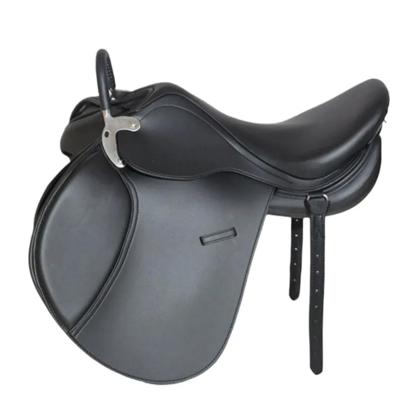British Style Armrest Comprehensive Novice Saddle Microfiber Wear-Resistant Horse Equestrian Supplies