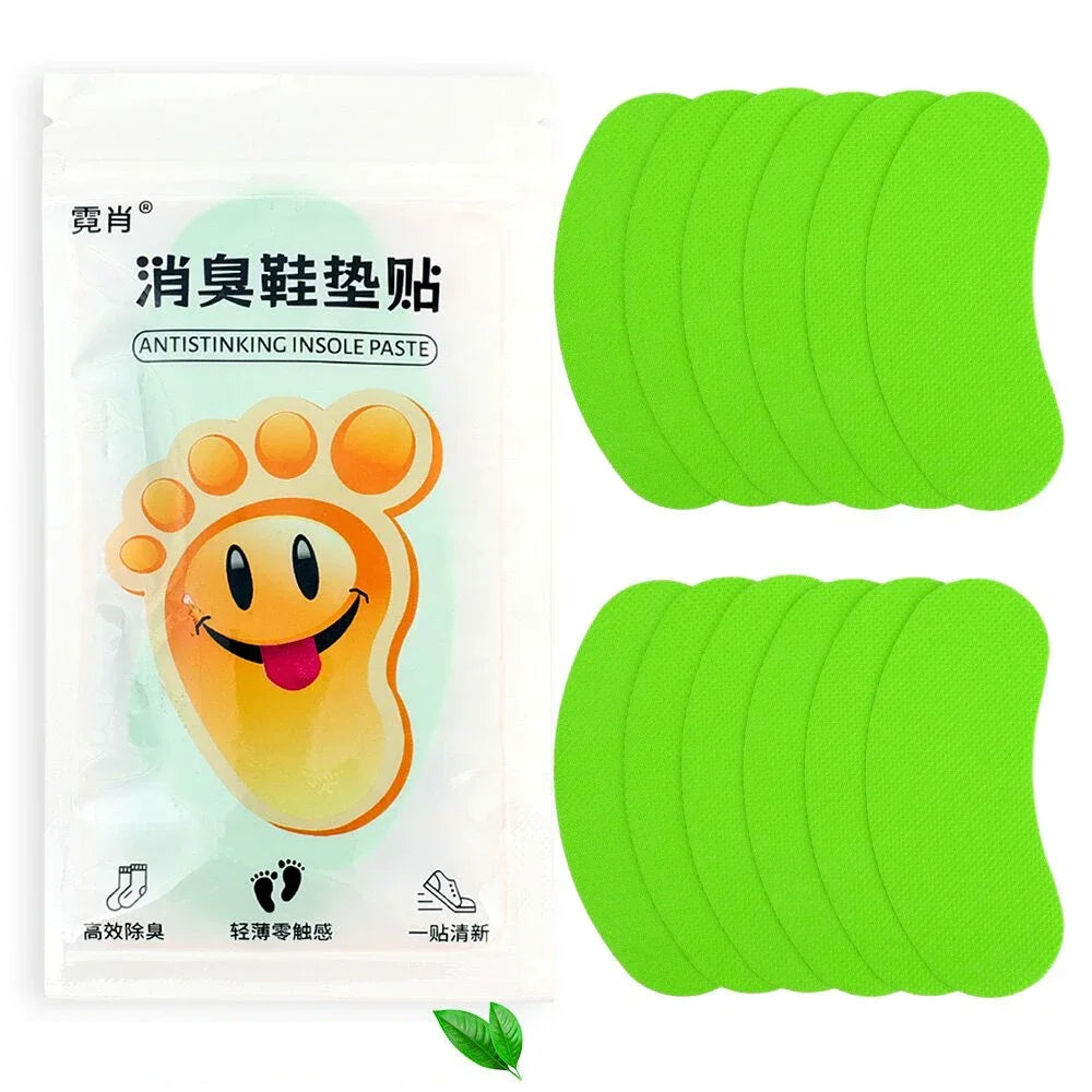 NEW Arrivals 120PCS Set Korean White Tea/Lemon/Peach Juice Shoes Sports Sneakers Deodorant Sweat-Absorbing Sticker Deodorant Foot Odor Deodorant Sneaker Smell Fresh Insole Sterilization Sticker Shoes Accessories