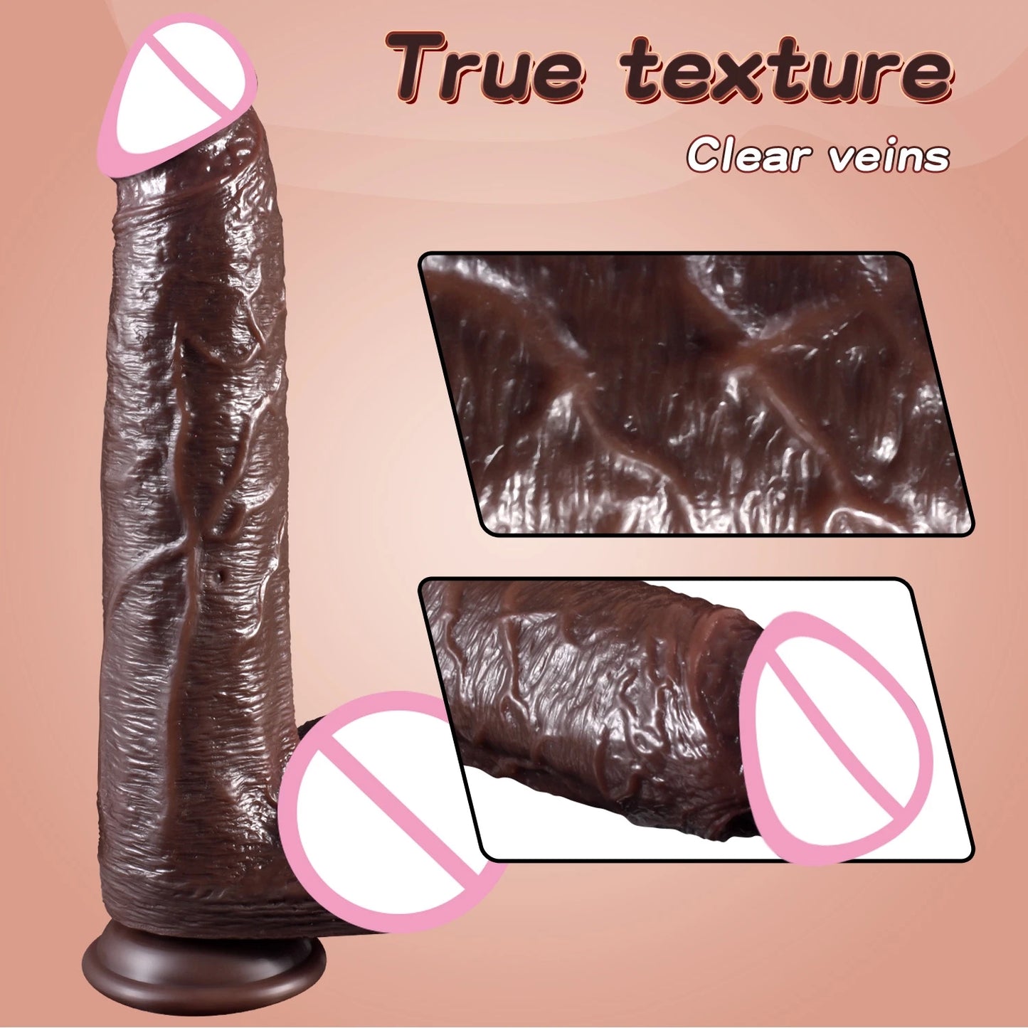 NEW Arrivals 10 inch Realistic Dildo Big Penis Anal Dildos Female Masturbation Telescoping Vibrator Vagina Anal Stimulator Sex Toy for Women Adults Sex Store Products