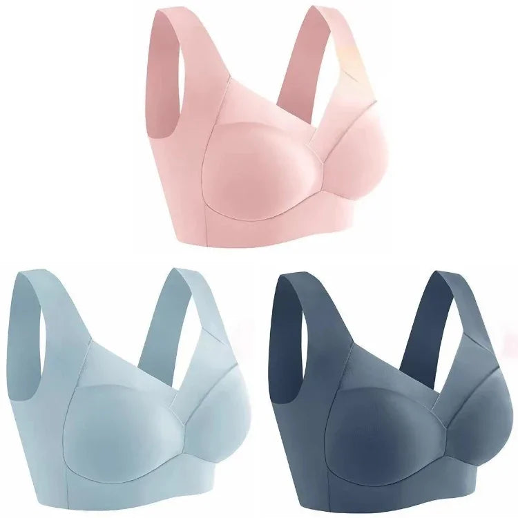 NEW Arrivals L(50KG) -6XL(110KG) Top Quality Ice Silk Seamless Sport Bra Gather Prevent Sagging Underwear No Steel Ring Comfortable Large Size Bra Sexy Vest Bralette Chubby Ladies Underwear