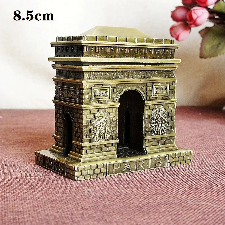 NEW Arrivals 30 Kind Metal Handicrafts Pisa Tower Egyptian Pyramids Building Model Taj Mahal Empire State Building Ornaments Architects Gifts Home Office Decoration Supplies
