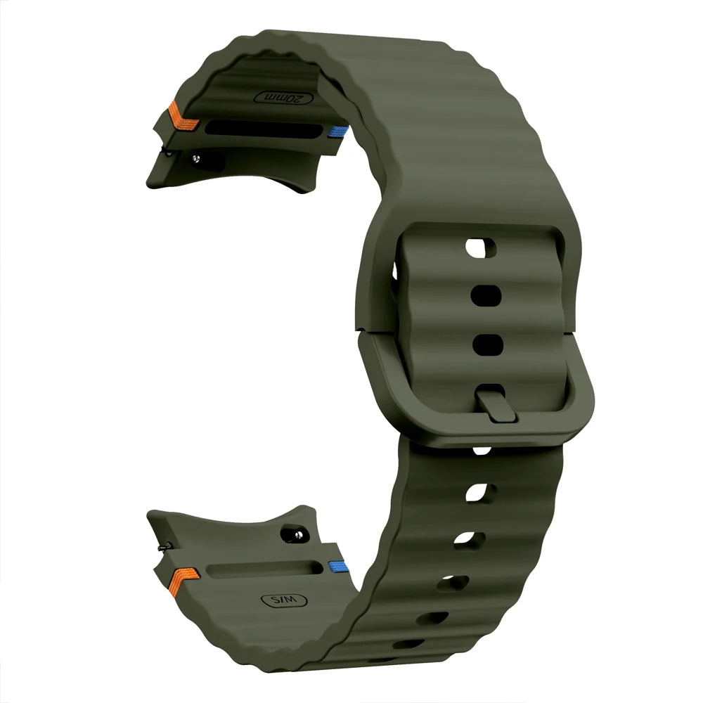 NEW for Samsung Galaxy Watch 7 Band FE/5 Pro/6/4 Classic 44mm 40mm Original Silicone Sport Belt Bracelet Galaxy Watch 7 Strap