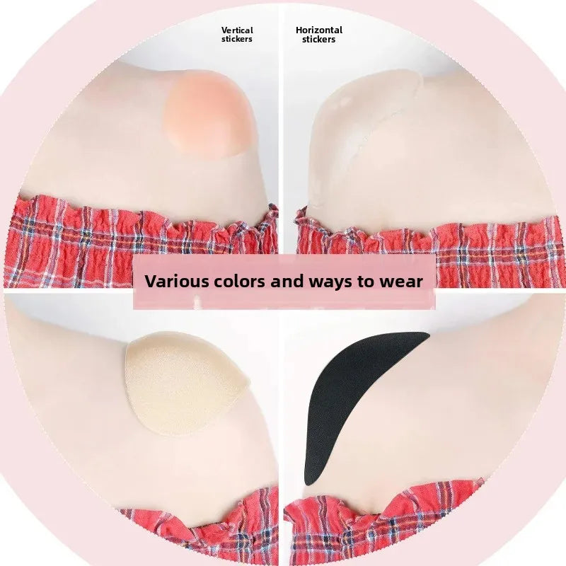 NEW Arrivals Silicone Shoulder Pads Unisex Invisible Traceless Self-Adhesive Fake Shoulders for Women And Men Home Comfort Underwear Accessories