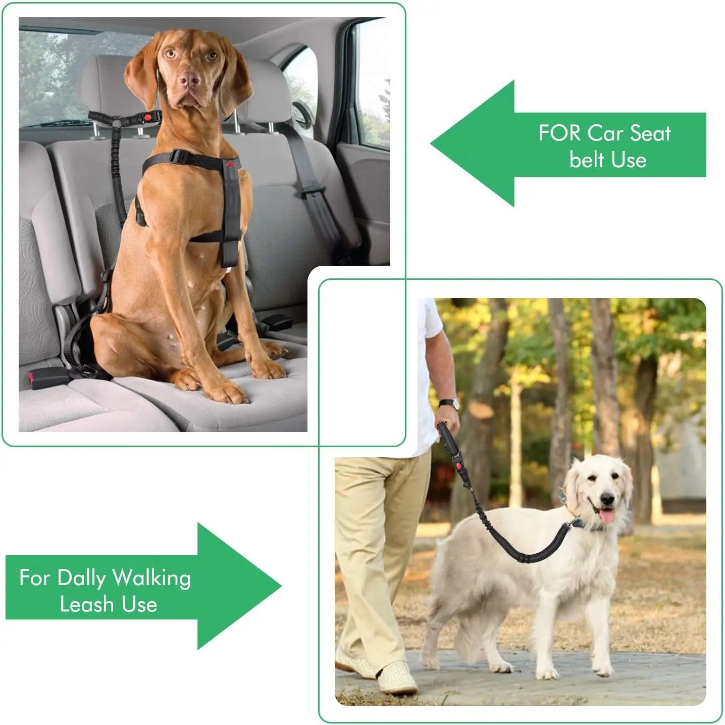NEW Arrivals 8 Colors Pet Products Car Seat Belt Dog Leash with Buffer Elastic Reflective Safety Rope Leash Dog Security Rope Pets Supplies