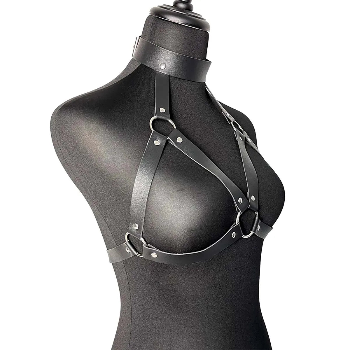 Women Fashion Leather Waist Belt Adjustable Chest Harness Decorative Harness Straps Corset belt Gothic Clothing Accessories