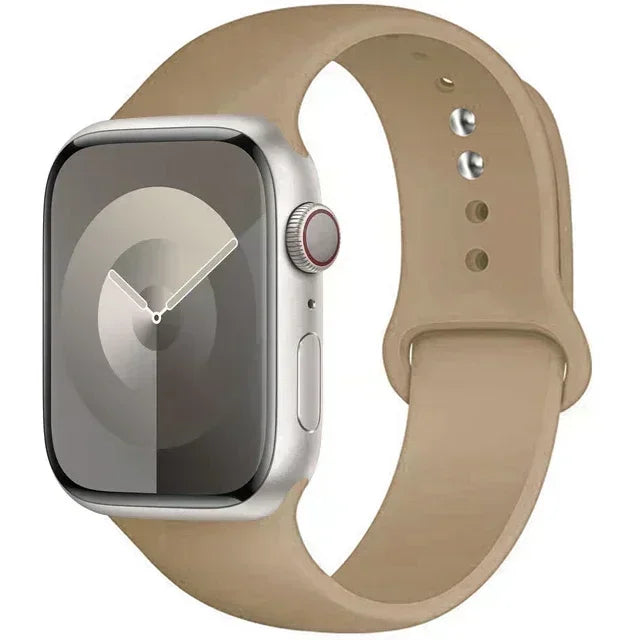 Original Silicone Strap For Apple Watch Band 44mm 38-40 42-46 41-45 46MM 49 mm Bracelet Watch Serie Accessories 10 9 7 4 5 6 8 SE Ultra 2 3 Electronics Supplies