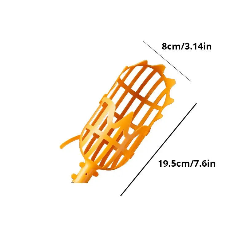 Farm Garden Picking Device Garden Tools Deep Basket Fruit Picker Head Convenient Fruit Catcher Apple Peach Picking Home Gardening Accessories