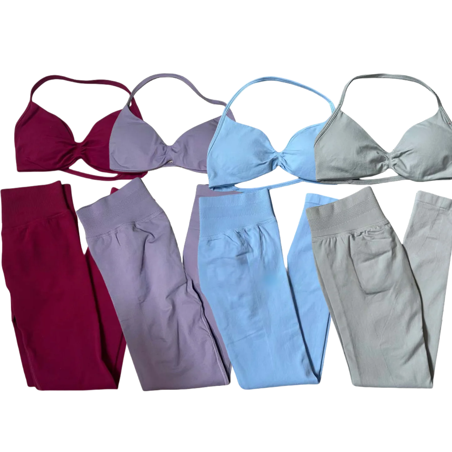 NEW Arrivals 10 Colors Women Gym Breathable Fashion Yoga Fitness Clothes Hip Pants Tie Bra Comfortable Sports Pilates Fitness Set