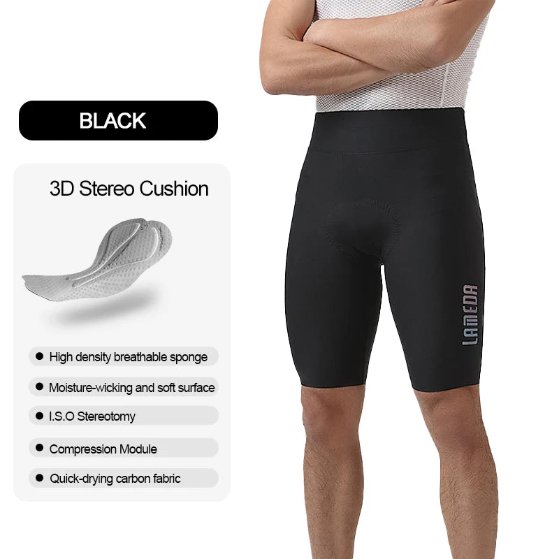 Original LAMEDA S-2XL UK Size Summer Bicycle Shorts Five-Point Cycling Pants Shock-Absorbing Men's Cycling Clothing Mountain Road Bike Leggings for Men