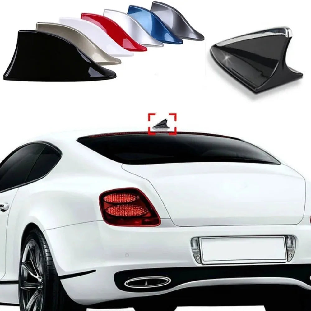 NEW Arrivals White/Black Car Roof Antenna New Shark Fin Antenna Car Modification Part Decoration Cars Accessories
