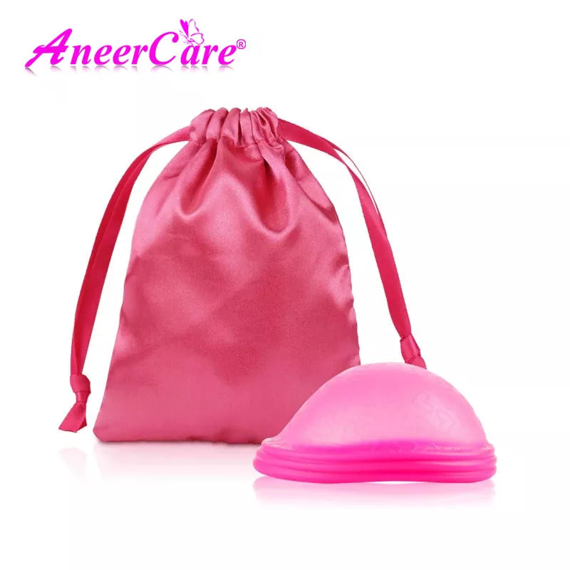 Period Cup Medical Silicone Menstrual Disc Bowl Set Vagina Silicon Tampons Hygienic Bowls Menstruation Personal Health Care.