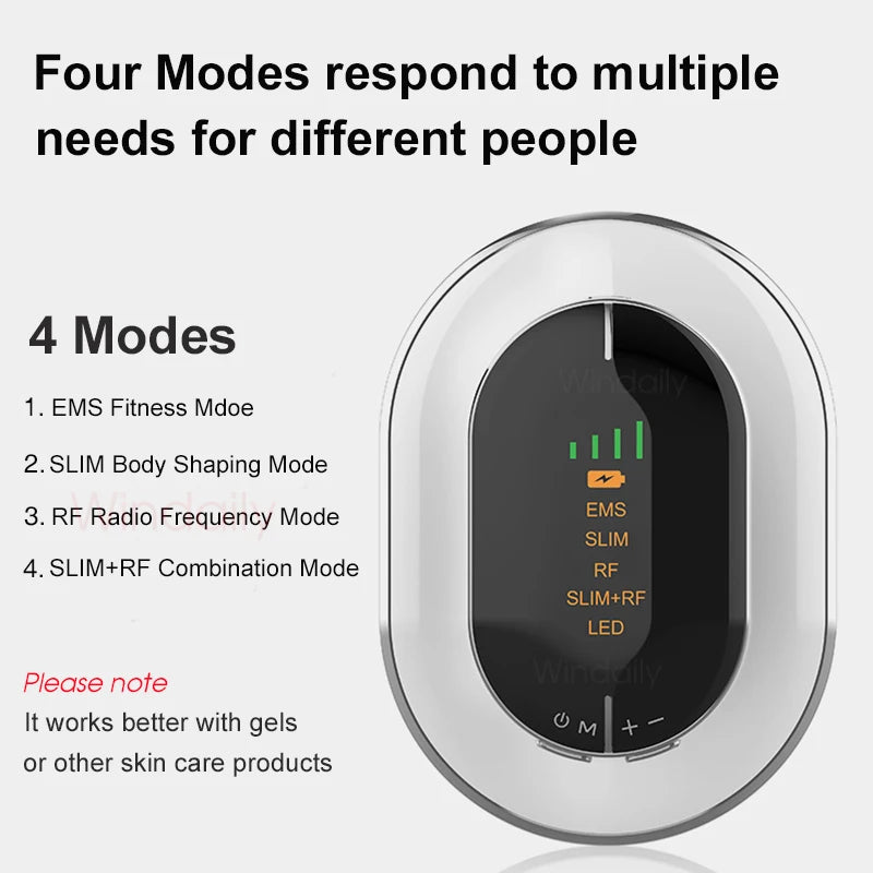 NEW Arrivals EMS & RF Radio Frequency Body Slimming Machine Fat Burner Slim Shaping Device LED Light Therapy Lose Weight Cellulite Massager Skin Care Accessories Health Care Supplies