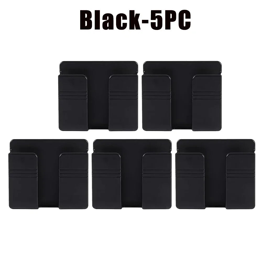 NEW Arrivals 40PCS Set Multifunctional Wall Mount Phone Holder Charging Station Storage Dock Organizer Box Remote Control Shelf Bracket Home Office Mobile Phones Accessories