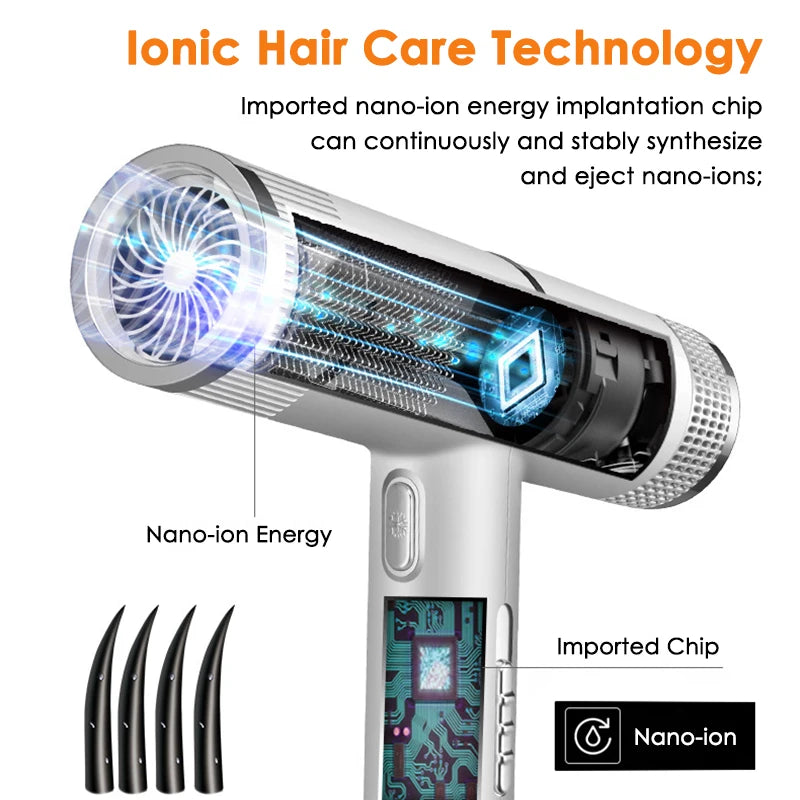 NEW Arrivals Professional Ionic High Speed Hair Dryer with Salon-Grade Performance and Anti-Static Feature High Power Strong Wind Home Hair Styler Tools Women/Men Hair Care Supplies