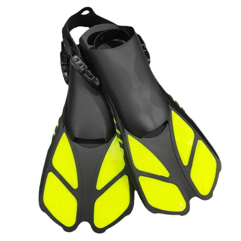 QYQ Frog Shoes Adult Fins with Adjustable Buckles Open Heels Designed for Snorkeling Scuba Diving