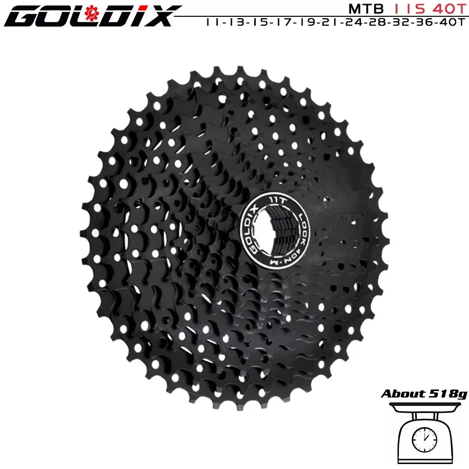 NEW Black MTB Cassette 8/9/10/11/12 Speed 40/42/46/50/50T K7 8/9/10/11/12v Bicycle Freewheel Bicycle Sprocket for Shimano HG Bicycle Accessories Sports Supplies