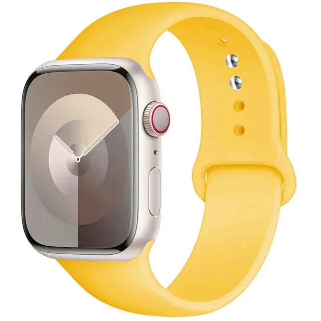 Original Silicone Strap For Apple Watch Band 44mm 38-40 42-46 41-45 46MM 49 mm Bracelet Watch Serie Accessories 10 9 7 4 5 6 8 SE Ultra 2 3 Electronics Supplies