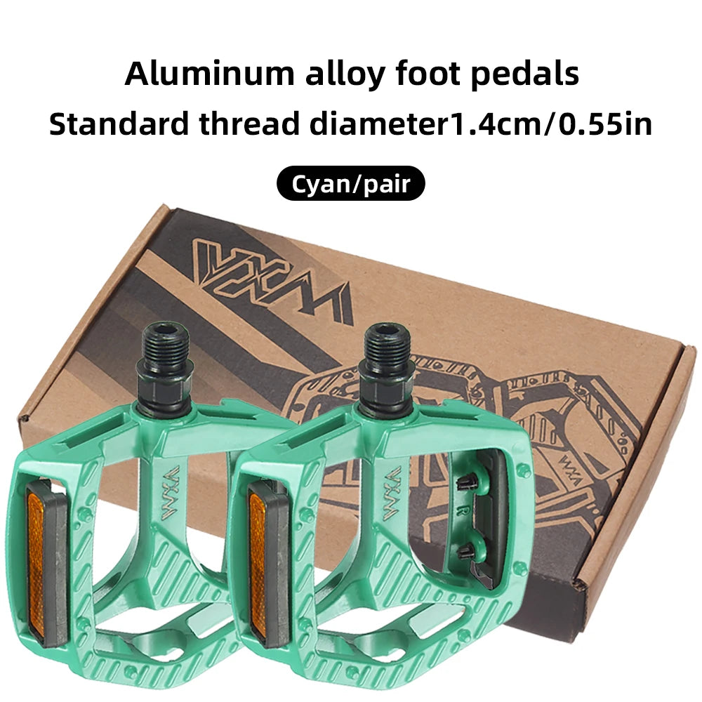 NEW Arrivals Bicycle Aluminum Alloy Anti-Slip MTB Bike Ultralight Pedal Dustproof Waterproof Seal Double DU Flat Professional Pedals Cycling Parts Accessories