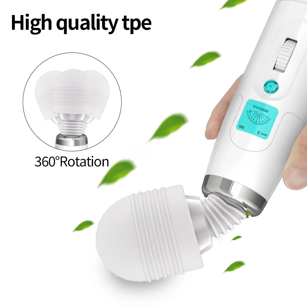 NEW!!!! HOT SALE!!!! Wireless Vibrator USB Rechargeable Massager Sex Toys for Woman Masturbator Silicone Erotic AV Magic Wand Clitoris Stimulator Women Masturbation Supplies Adults 18+ Sex Toys Products