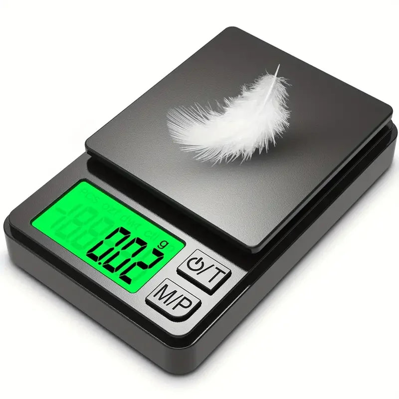 500gr-1000gr Electronic Precision Pocket Scale Digital Display X 0.1g - Digital Gram, Food, Jewelry, Ounces/Grains Scale with Backlit LCD - Mini Scale for Travel Kitchen Home Accessories Devices Food Supplies