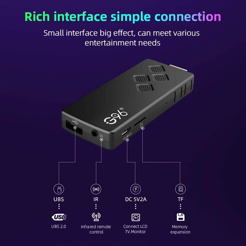 G96 H313 2GB RAM 8GB ROM Stick TV 4K Android 13.0 ATV UI BT Voice Remote Fire TV Stick 4k VS Amazon Fire Stick