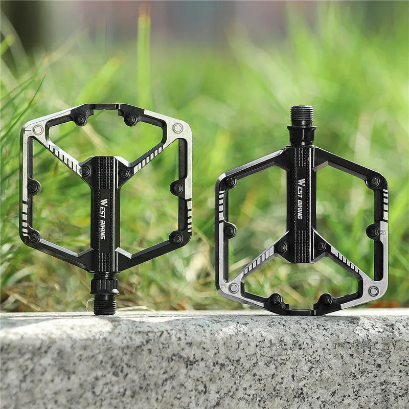 NEW Bicycle Professional Pedals Sealed DU Bushing Pedals Mountain Road Bike Nonslip Pedal Aluminum Alloy MTB Pedal Bicycle Parts Accessories Sports Supplies