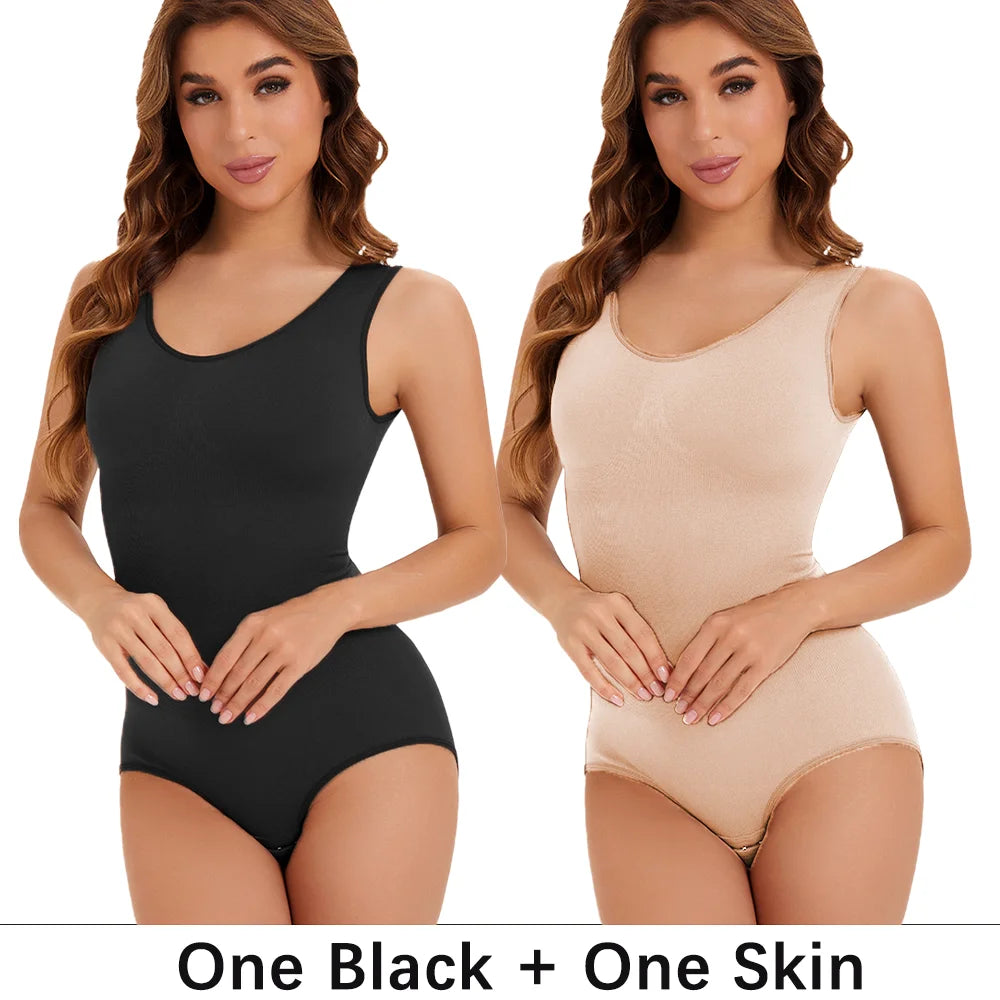 NEW Arrivals 2 PCS Slimming Bodysuit Women One-Piece Shapewear Corset Reducing Body Shaper Modeling Underwear Tummy Control Panties Briefs
