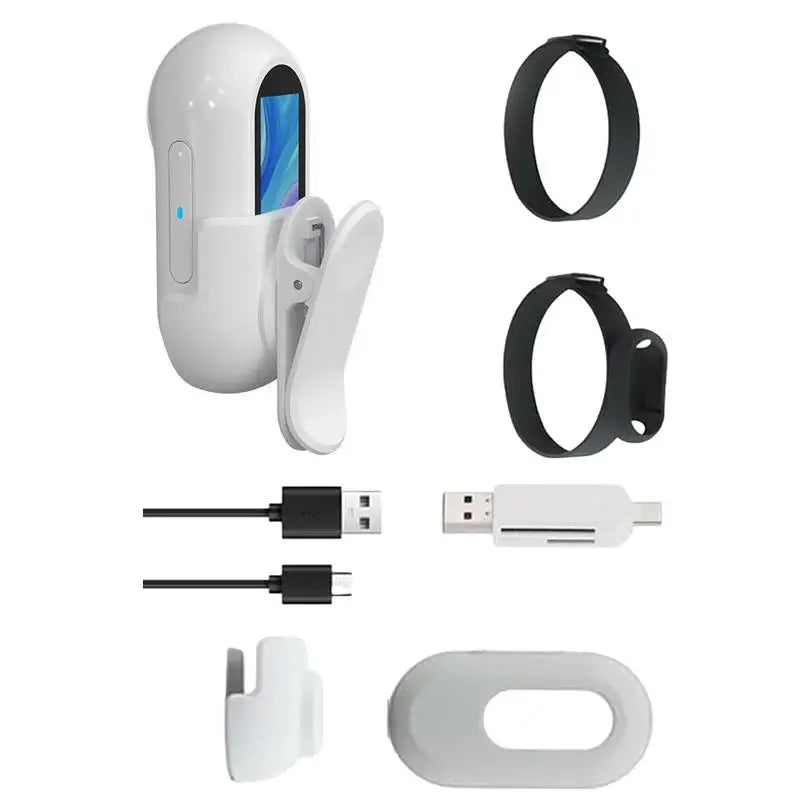 NEW Arrivals Pet Collar Camera HD 1080p Mini Sports Camera With Screen Video Recording Outdoor Wireless Camera Collar Pet Cat Safety Supplies