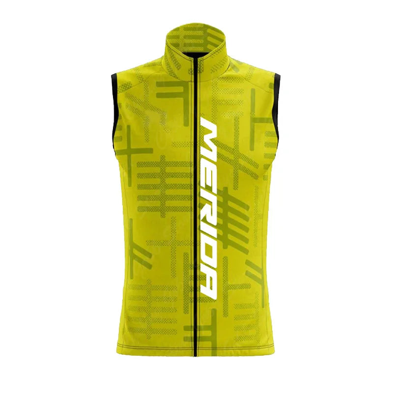 NEW Arrivals S-3XL Plus Size Original Merida Cardigan Chest Vest Cuts Wind Cycling Waterproof Running Vest Man Sleeveless Cycling Jersey Men Summer Men's Vests Sports Apparel Accessories